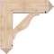 Ekena Millwork Funston Arts and Crafts Smooth Bracket w/ Offset Brace, Douglas Fir, 7 1/2"W x 24"D x 24"H BKT0806X24X24FST03SDF - alternate 3